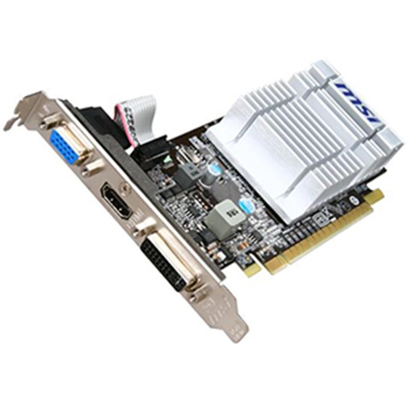 N210-MD512D3H/LP | MSI Nvidia GeForce 210 512MB DDR3 PCI Express x16 2 Video Graphics Card