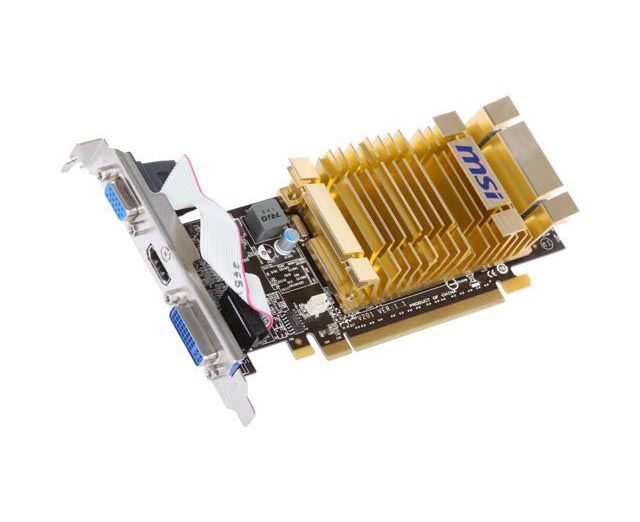 N210-MD512H | MSI Nvidia GeForce 210 512MB GDDR2 64-Bit PCI Express 2.0 x16 Video Graphics Card