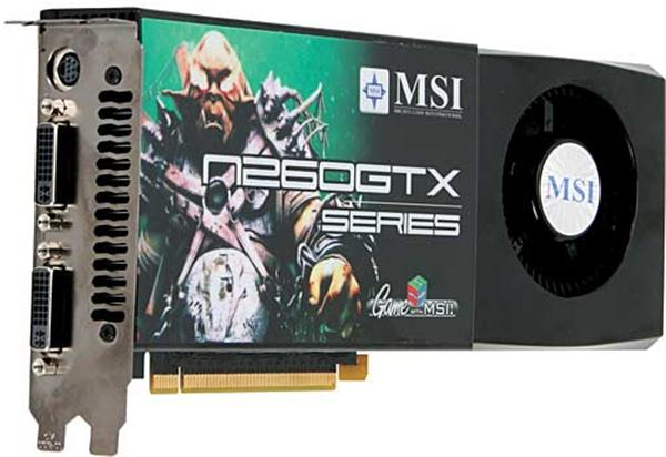 N260GTX-T2D896 | MSI GTX-260 896MB GDDR3 448-Bit PCI-Express 2 x16 DVI HDMI TV-Out Video Graphics Card