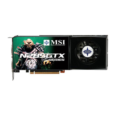 N285GTX-T2D1G | MSI GTX 285 1GB GDDR-3 PCI-Express x16 512-Bit Dvi Hdmi Video Graphics Card