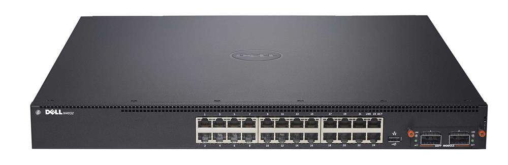 N4032 | Dell 24-Port 10GB Copper Switch with Rails
