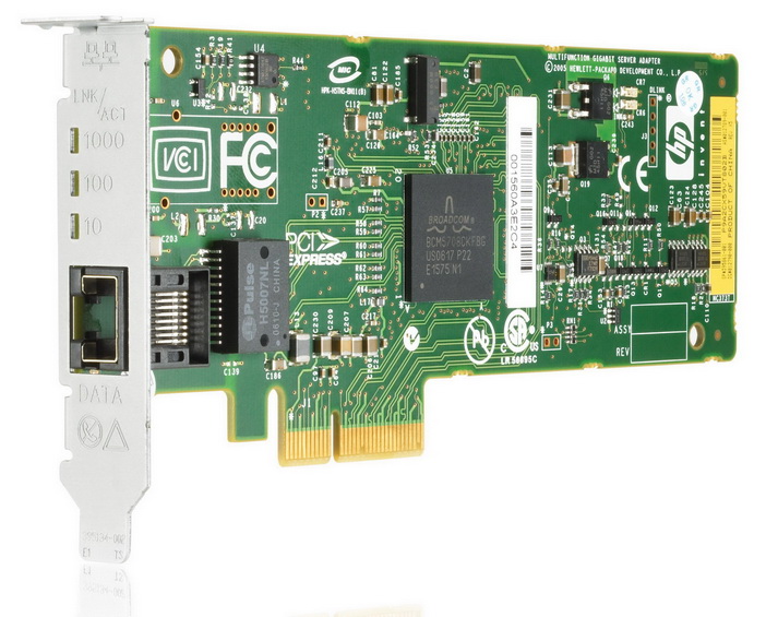 NC373T | HP  PCI-Express Single Port 1000Base-X Multifunction Gigabit Ethernet Network Interface Card (NIC)