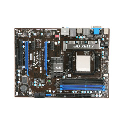 NF750-G55 | MSI Nvidia nForce 750a SLI DDR3 4-Slot ATX System Board (Motherboard) Socket AM3