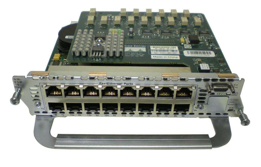 NM-16ESW-1GIG= | Cisco 16Ports 10BaseT/100BaseTX Autosensing Ports Ethernet Switch