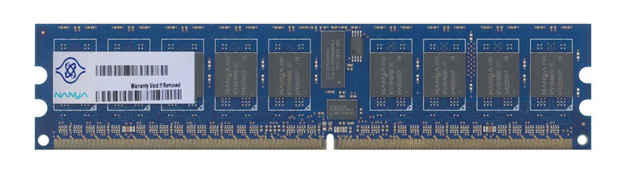 NT2GT72U4NA0BV-5A | Nanya 2GB PC2-3200R (2RX4) DDR2- 400MHz ECC Registered CL3 240-Pin DIMM Memory Module