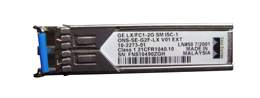 ONS-SE-G2F-LX | Cisco Tri-Rate Ethernet 1Gbps 1G/2Gbps Long Wave Fibre Channel SFP