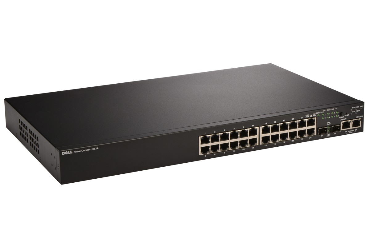 P489K | Dell PowerConnect 3524P PoE Switch 24-Ports Managed - Stackable