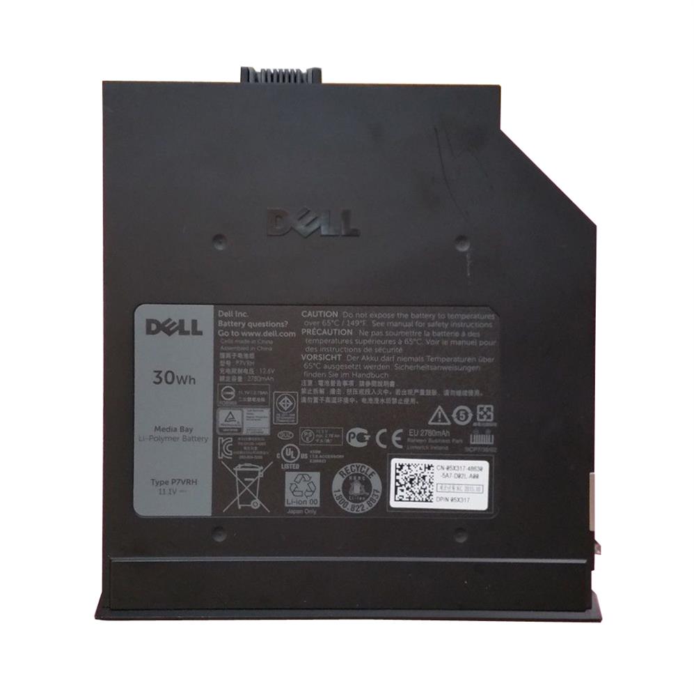 P7VRH | Dell E6320/e6420/e6520 Media Bay 30w Battery