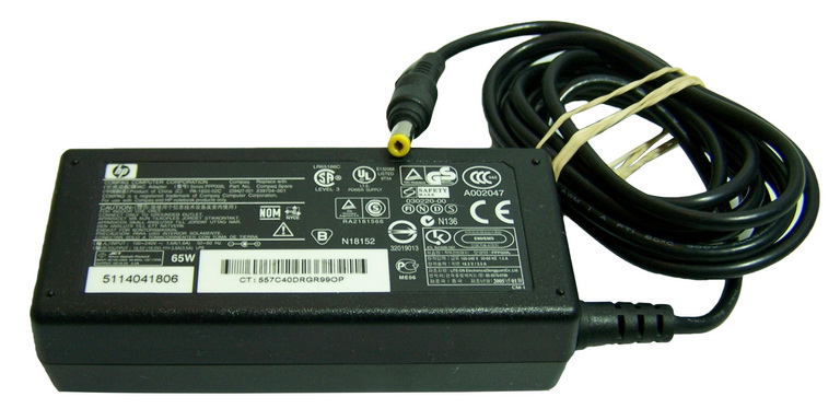 PA-1650-02C | HP 65-Watts 18.5V 3.5A AC Adapter for Pavilion and Presario Notebook PCs