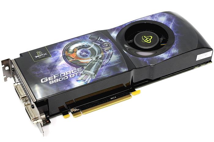 PV-T98W-YDFH | XFX GeForce 9800 GTX+ 512MB 256-Bit GDDR3 PCI Express 2.0 x16 Dual DVI/ HDTV/ S-Video Out/ HDCP Ready/ SLI Support Video Graphics Card