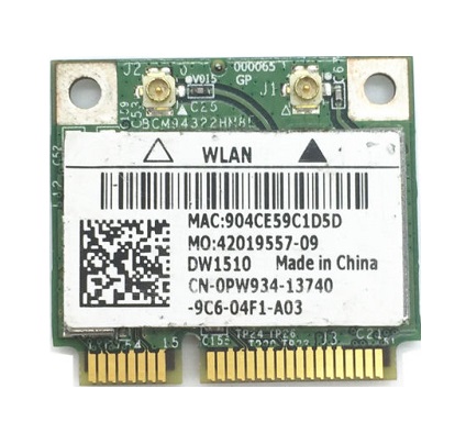 PW934 | Dell 1510 IEEE 802.11n Mini PCI-Express Wi-Fi Adapter 270 Mbps Internal