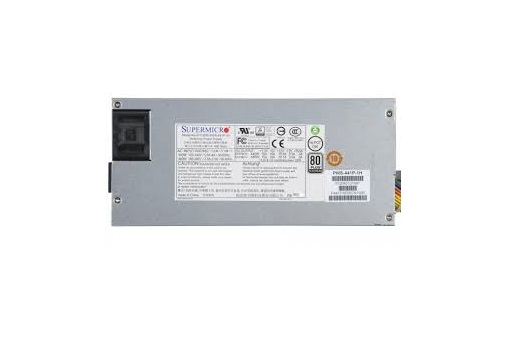 PWS-441P-1H | Supermicro 440/480-Watt 110-220V AC Input 94% Efficiency Redundant Power Supply for 1U Chassis SC512, SC811, SC813