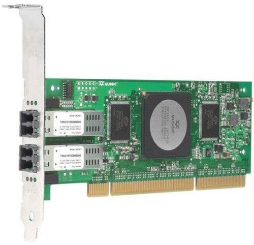 QLA2462-E | QLogic SANblade 2462 4GB Dual Channel 266MHz PCI-X Low-profile Fibre Channel Host Bus Adapter Card Only