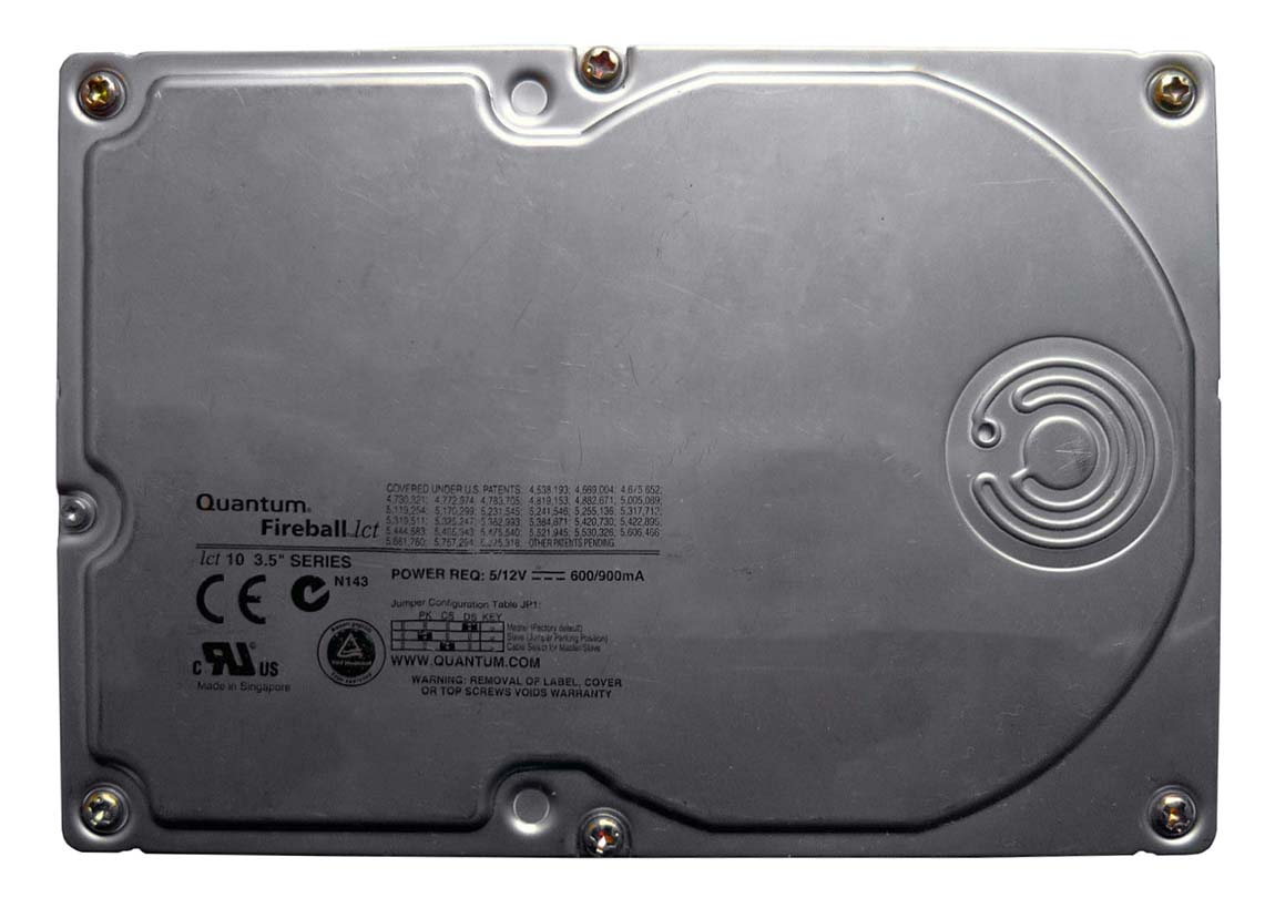 QML10200LBA | Quantum 10 GB 3.5 Internal Hard Drive - IDE Ultra ATA/66 (ATA-5) - 5400 rpm - 512 KB Buffer