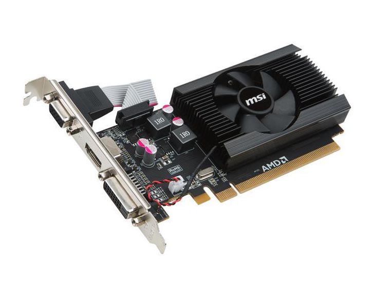 R72402GD3LP | MSI Radeon R7 240 2GB GDDR3 128-Bit Low Profile PCI-Express Video Graphics Card