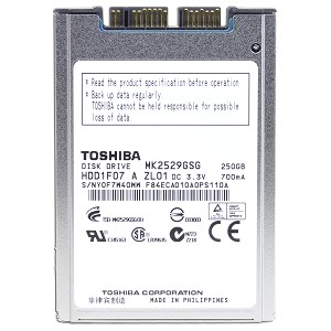HDD1F07 | Toshiba 250GB 5400RPM SATA 3Gb/s 8MB Cache Hot Swappable 1.8-inch Hard Drive