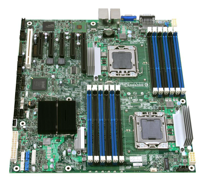 S5520HCR | Intel CHIPSET-INTEL 5520 Socket Dual LGA1366 192GB DDR3-1333MHz SSI EEB Server Motherboard