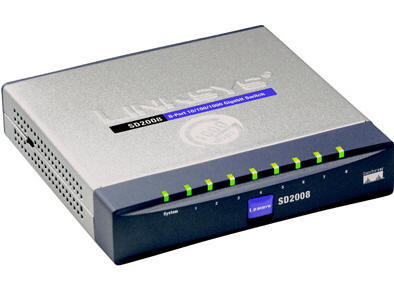 SD2008 | Linksys 8-Port 10/100/1000Mbps Gigabit Ethernet Desktop Switch
