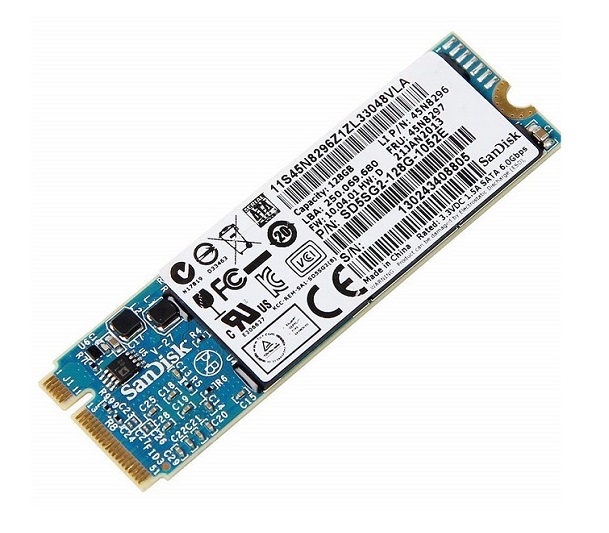 SD5SG2-128G-1052E | SanDisk 128GB M.2 SATA 6Gbps Solid State Drive for Lenovo X1 Carbon