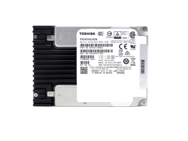 SDFAQ00DAA01 | Toshiba 1.6 TB SAS 12Gb/s 2.5-inch MLC Enterprise Solid State Drive for R730 R630 R430 R330