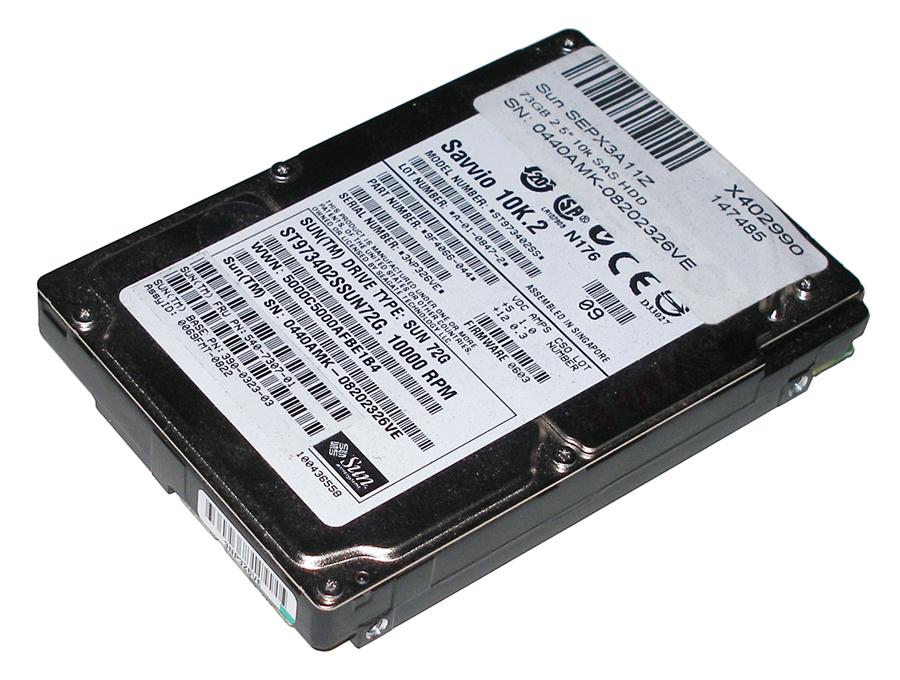SEPX3A11Z | Sun 73GB 10000RPM SAS 3 Gbps 2.5 8MB Cache Hard Drive