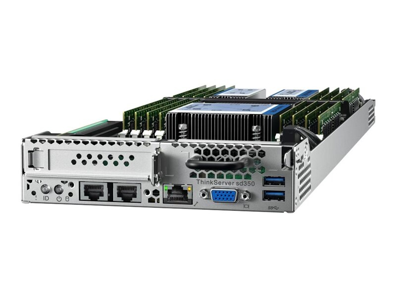 5493E4U | Lenovo ThinkServer sd350 1 x Intel Xeon E5-2623 v4 Quad-Core 2.60GHz 16GB DDR4 SDRAM Blade Server System