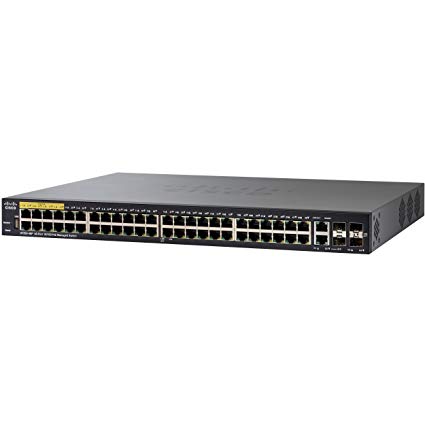 SF350-48P-K9 | Cisco Small Business SF350-48P Managed L3 Switch 48 POE+ Ethernet-Ports and 2 Ethernet-Ports and 2 Combo Gigabit SFP-Ports