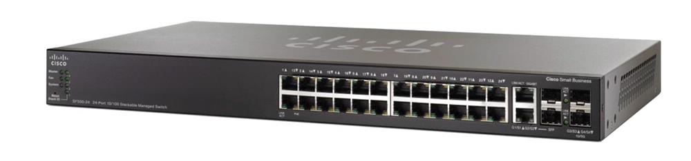 SG500X-24P | Cisco SG500X 24-Port 10/100/1000Mbps PoE 4 x 10 Gigabit SFP+ Stackable Managed Switch