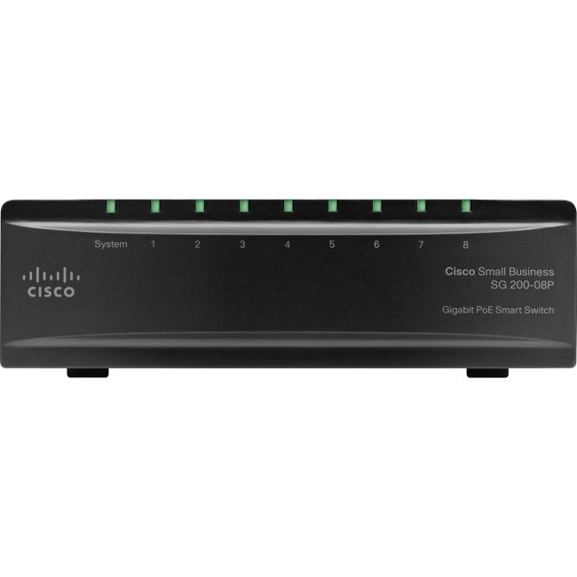 SLM2008T | Cisco Small Business Smart SG200-08 Switch 8 Ethernet-Ports