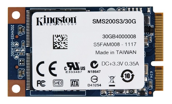 SMS200S3/30G | Kingston SSDNow mS200 30GB mSATA 6Gb/s 2-inch Solid State Drive for Notebooks Tablets and Ultrabooks