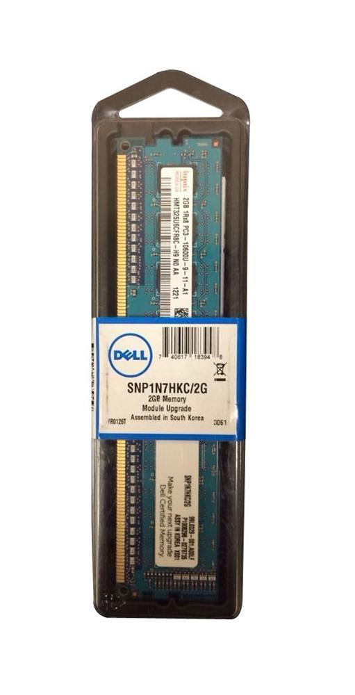 SNP1N7HKC/2G | Dell 2GB DDR3-1333MHz PC3-10600 non-ECC Unbuffered CL9 240-Pin DIMM 1.35V Low Voltage Memory Module
