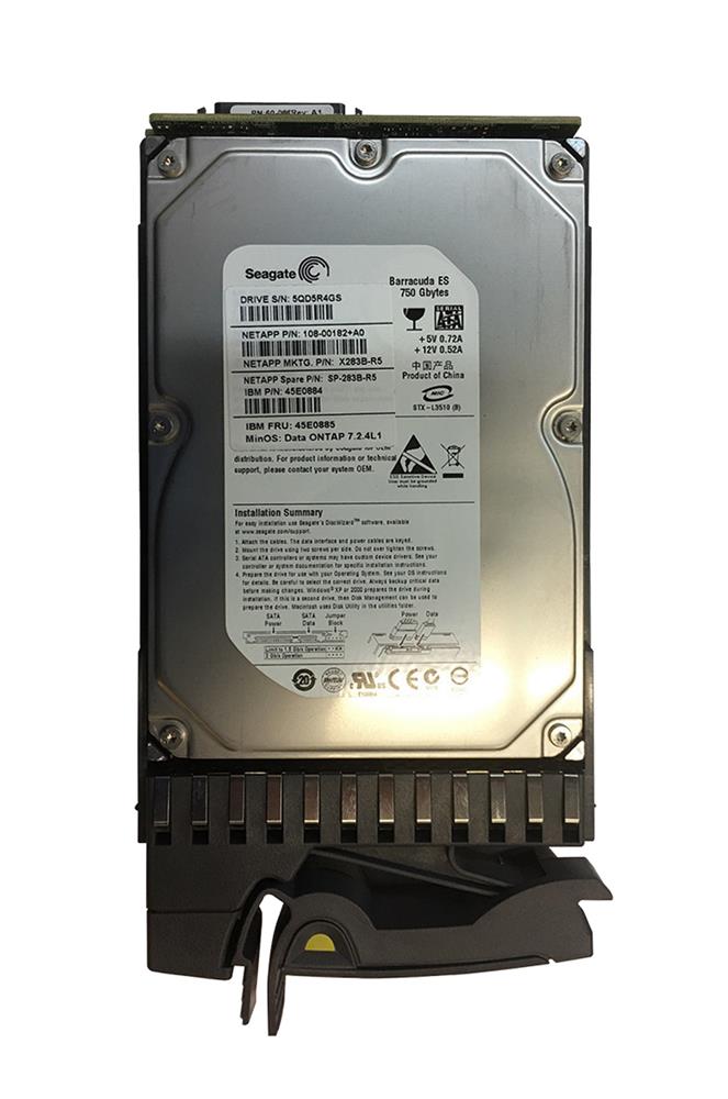 SP-283B-R5 | NetApp 750GB 7200RPM SATA 3 Gbps 3.5 16MB Cache Hard Drive