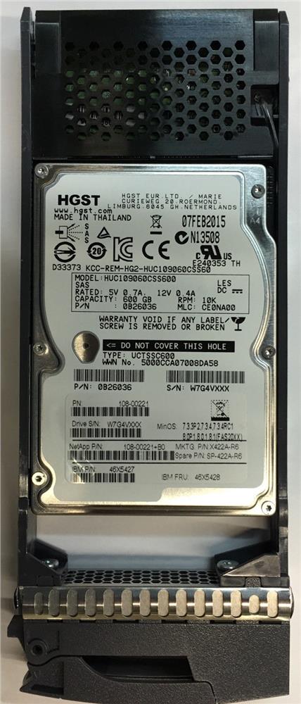 SP-422A-R6 | NetApp 600GB 10000RPM SAS Gbps 2.5 64MB Cache Hard Drive