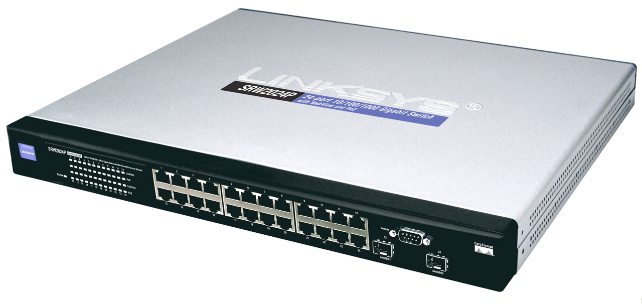 SRW2024P | Linksys 24-Port Gigabit Managed Switch