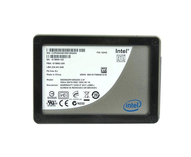 SSDSA2M120G2GC | Intel X25-M 120GB MLC SATA 3Gbps 2.5-inch Internal Solid State Drive (SSD)