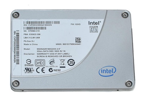 SSDSA2M160G2GN | Intel X25-M Series 160GB SATA 3Gbps 2.5-inch MLC Solid State Drive