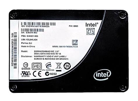 SSDSA2SH064G1GC | Intel X25-E Series 64GB SATA 3Gbps 2.5-inch SLC Solid State Drive