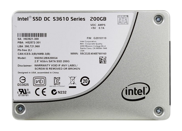 SSDSC2BA200G3I | Intel 200GB SATA 2.5-inch Solid State Drive