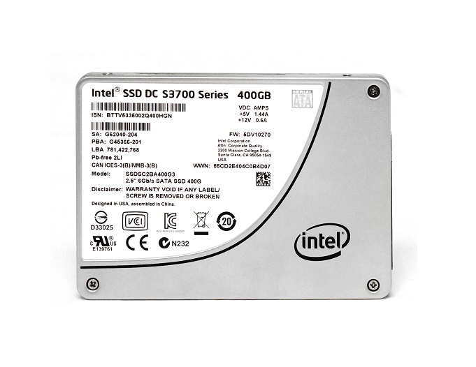 SSDSC2BA400G3 | Intel DC S3700 400GB SATA 6Gb/s 2.5-inch MLC Solid State Drive