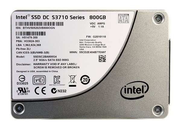SSDSC2BA800G401 | Intel DC S3710 Series 800GB SATA 6GB/s 2.5-inch MLC Solid State Drive