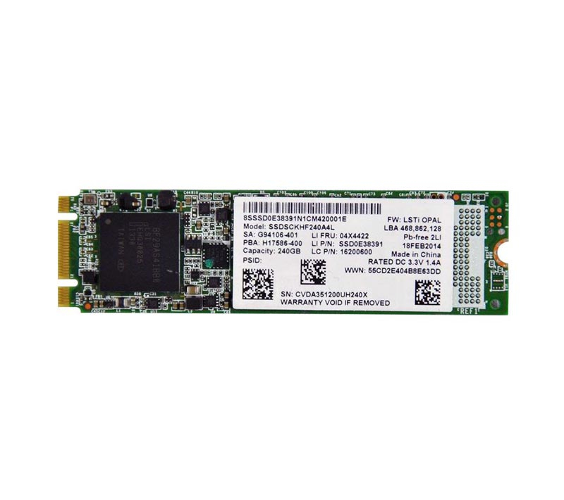 SSDSCKHF240A4L | Intel 240GB FDE M.2 Solid State Drive