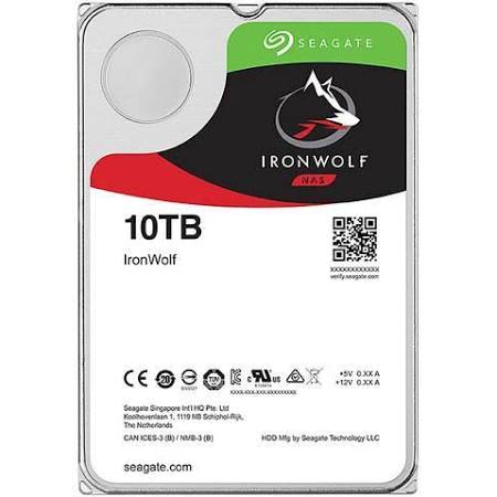 ST10000VN0008 | Seagate IronWolf 10TB 7200RPM SATA 6Gb/s 256 MB Cache 3.5-inch Internal Hard Drive