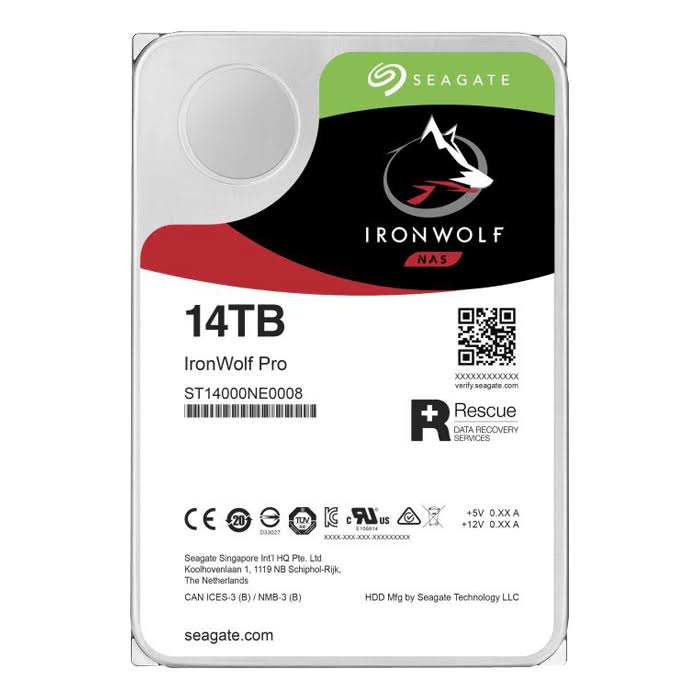 ST14000NE0008 | Seagate IronWolf Pro 14TB 7200RPM 3.5-inch 256MB Cache SATA 6Gb/s Internal Hard Drive