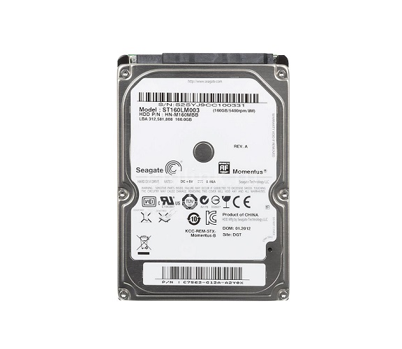 ST160LM003 | Seagate Momentus 160GB 5400RPM SATA 3Gbps 8MB Cache 2.5-inch Internal Hard Drive