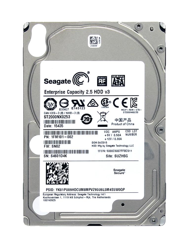 ST2000NX0253 | Seagate 2TB 7200RPM SATA Gbps 2.5 128MB Cache Enterprise Hard Drive