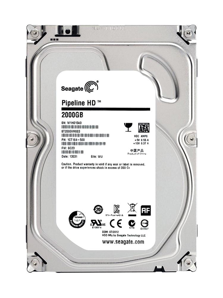 ST2000VM003 | Seagate 2TB 5900RPM SATA Gbps 3.5 64MB Cache Pipeline HD Hard Drive ST2000VM003 | Seagate 2TB 5900RPM SATA Gbps 3.5 64MB Cache Pipeline HD Hard Drive