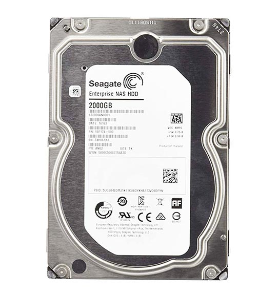 ST2000VN0001 | Seagate Enterprise NAS HDD 2TB 7200RPM 3.5-inch 128MB Cache SATA 6GB/s Internal Hard Drive