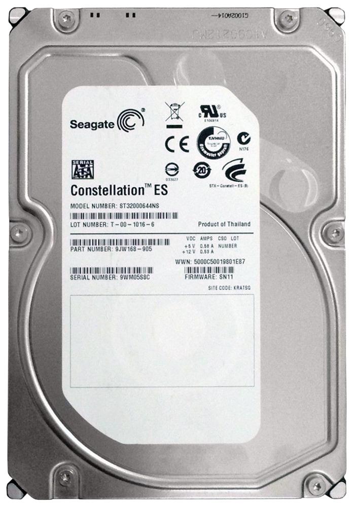 ST32000644NS | Seagate 2TB 7200RPM SATA Gbps 3.5 64MB Cache Constellation ES Hard Drive ST32000644NS | Seagate 2TB 7200RPM SATA Gbps 3.5 64MB Cache Constellation ES Hard Drive