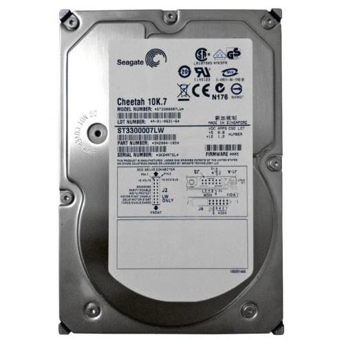 ST3300007LW | Seagate 300GB 10000RPM Ultra 320 SCSI 3.5 8MB Cache Cheetah Hard Drive