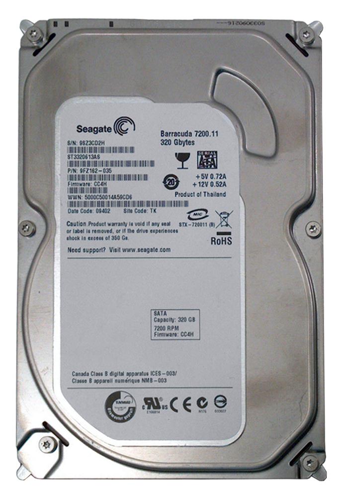ST3320613AS | Seagate Barracuda 320GB 7200RPM SATA 3Gb/s 16MB Cache 3.5-inch NCQ Hard Drive